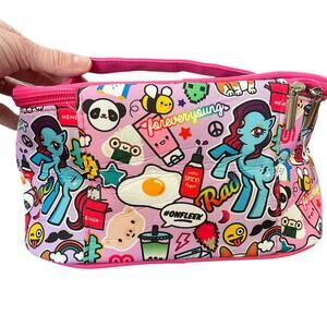 Anime Cosmetic Case Makeup Train Bag Pink Kawaii Memebox Brush Holder UNUSED